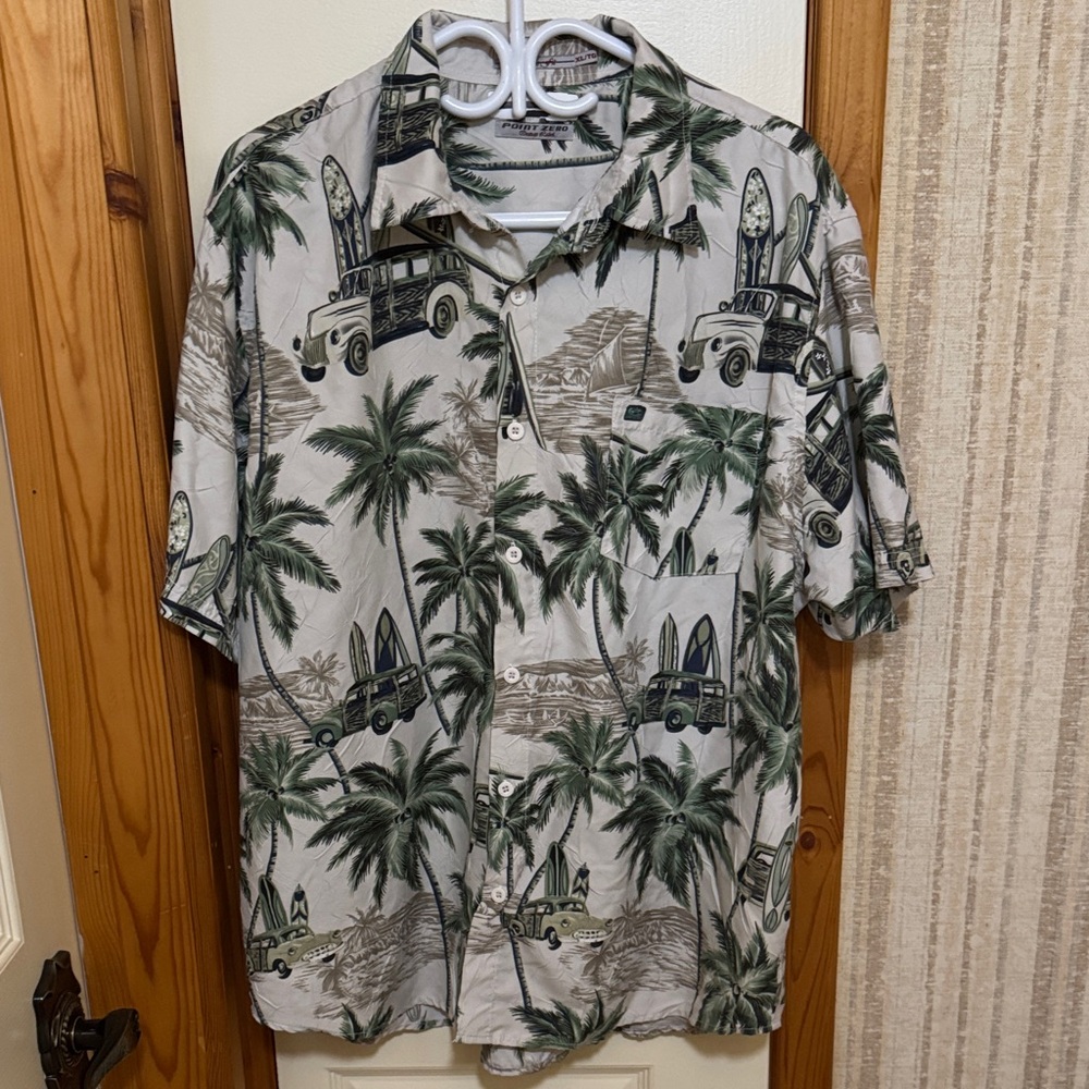Point Zero Surf and Palm Print Shirt